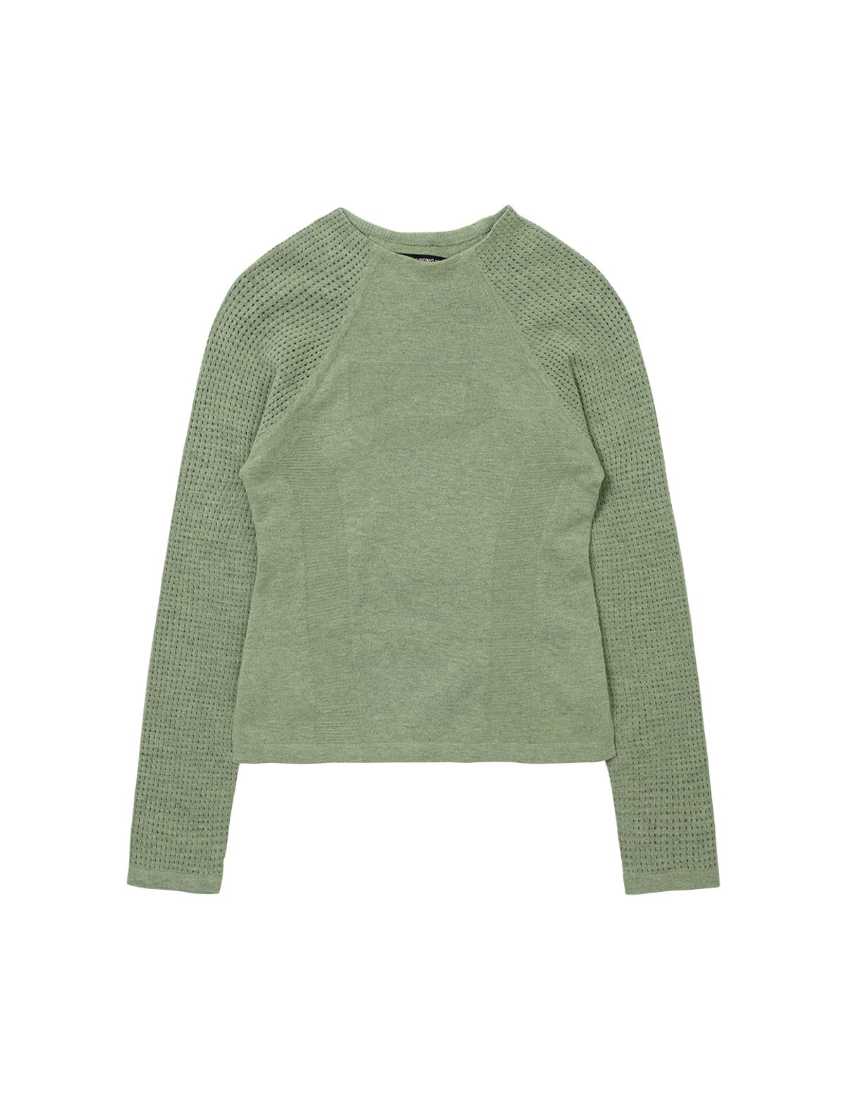 웰빙익스프레스(WELLBEING EXPRESS) Sports Knit Top Leaf Green