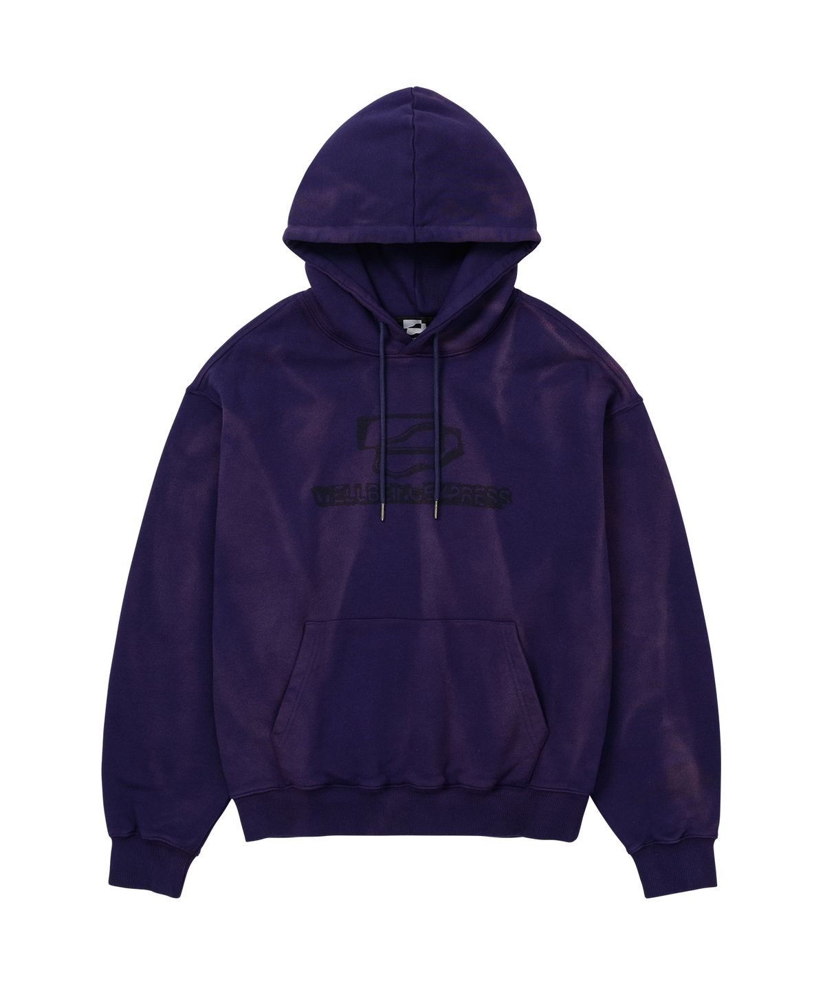 웰빙익스프레스(WELLBEING EXPRESS) Blurry Logo Hoodie Purple
