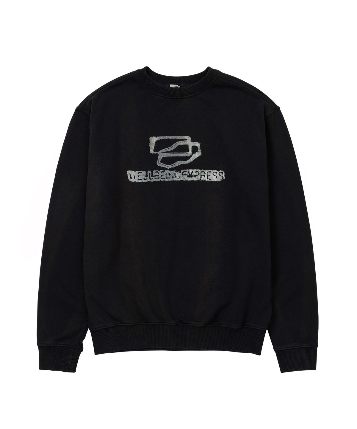 웰빙익스프레스(WELLBEING EXPRESS) Blurry Logo Sweatshirt Black
