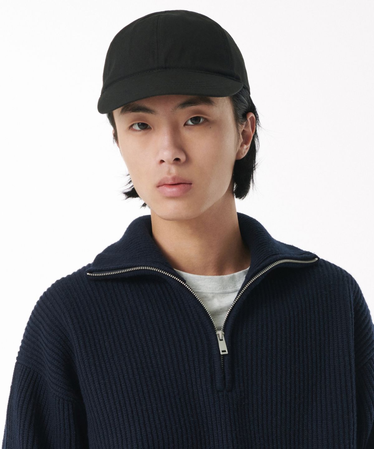 무신사 스탠다드(MUSINSA STANDARD) 코튼 A-3 메커닉 캡 [블랙]