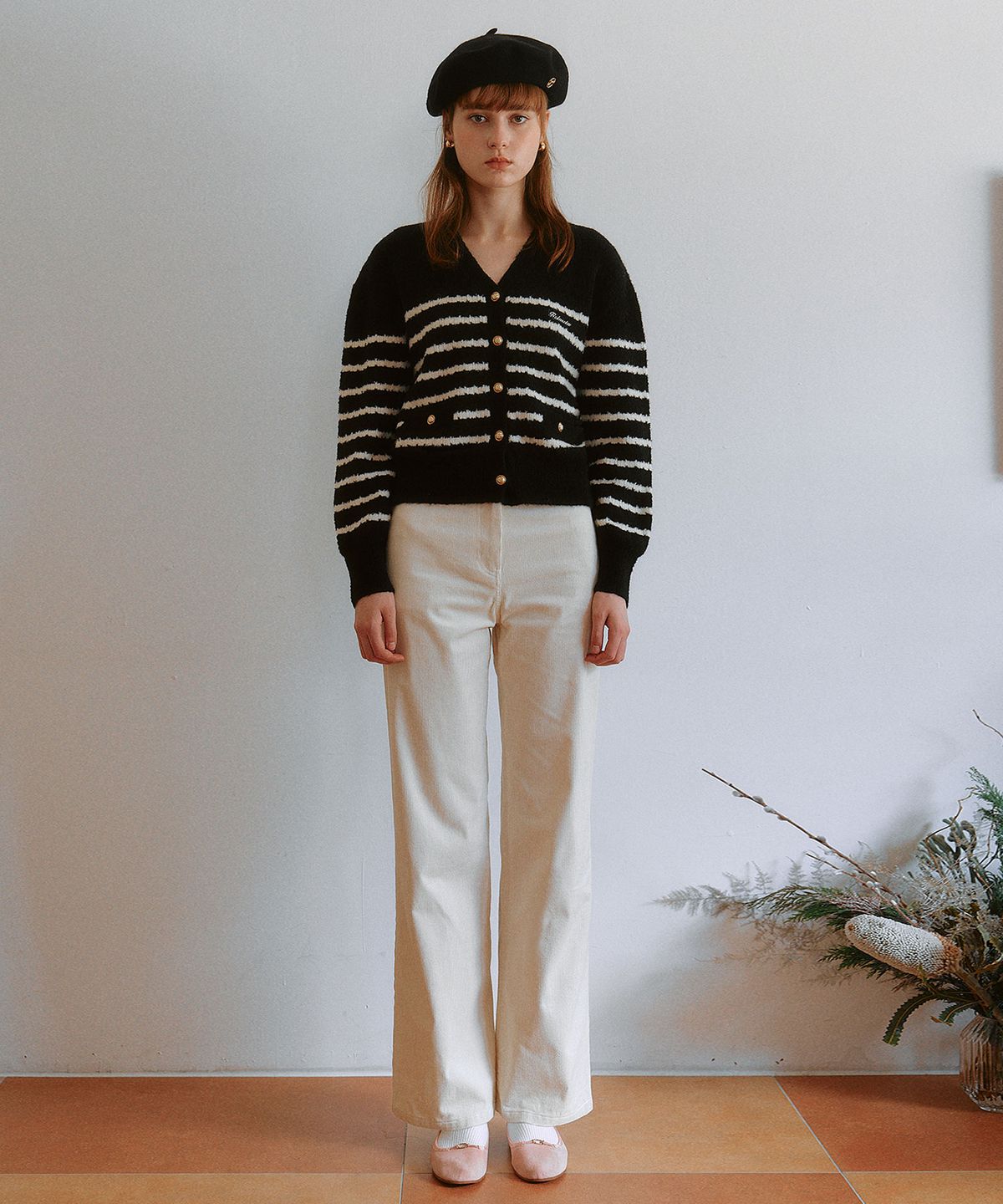 로라로라(ROLAROLA) CORDUROY PANTS IVORY