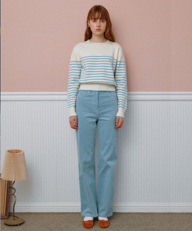 CORDUROY PANTS BLUE