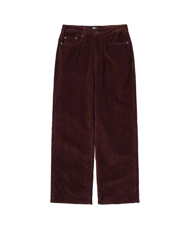Washed Twotone Corduroy Pants Purple