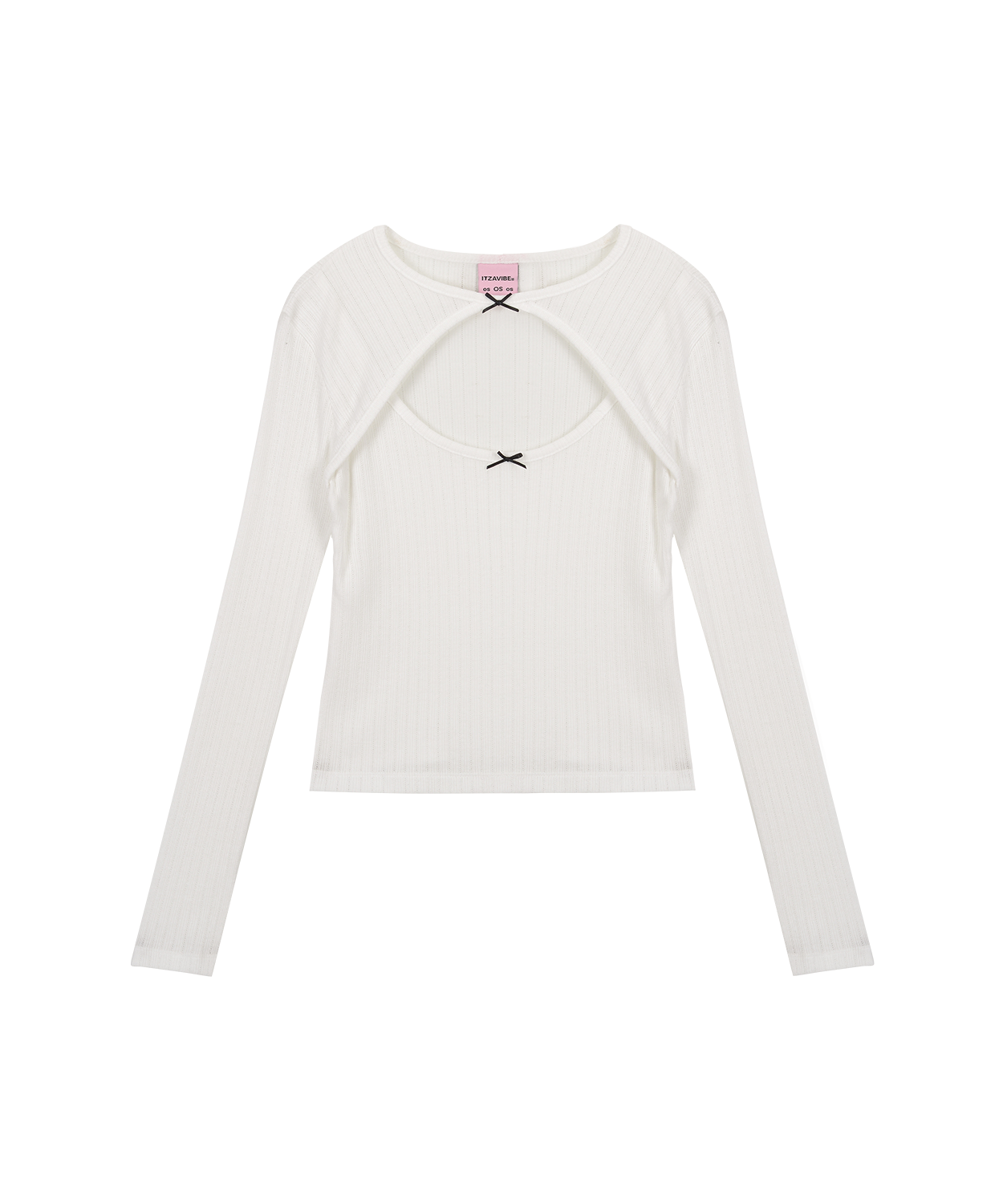 ◆ITZAVIBE◆ TWO RIBBON LONG SLEEVE WHITE IBC23WT03WH MUSINSA | ITZAVIBE TWO RIBBON LONG SLEEVE - WHITE