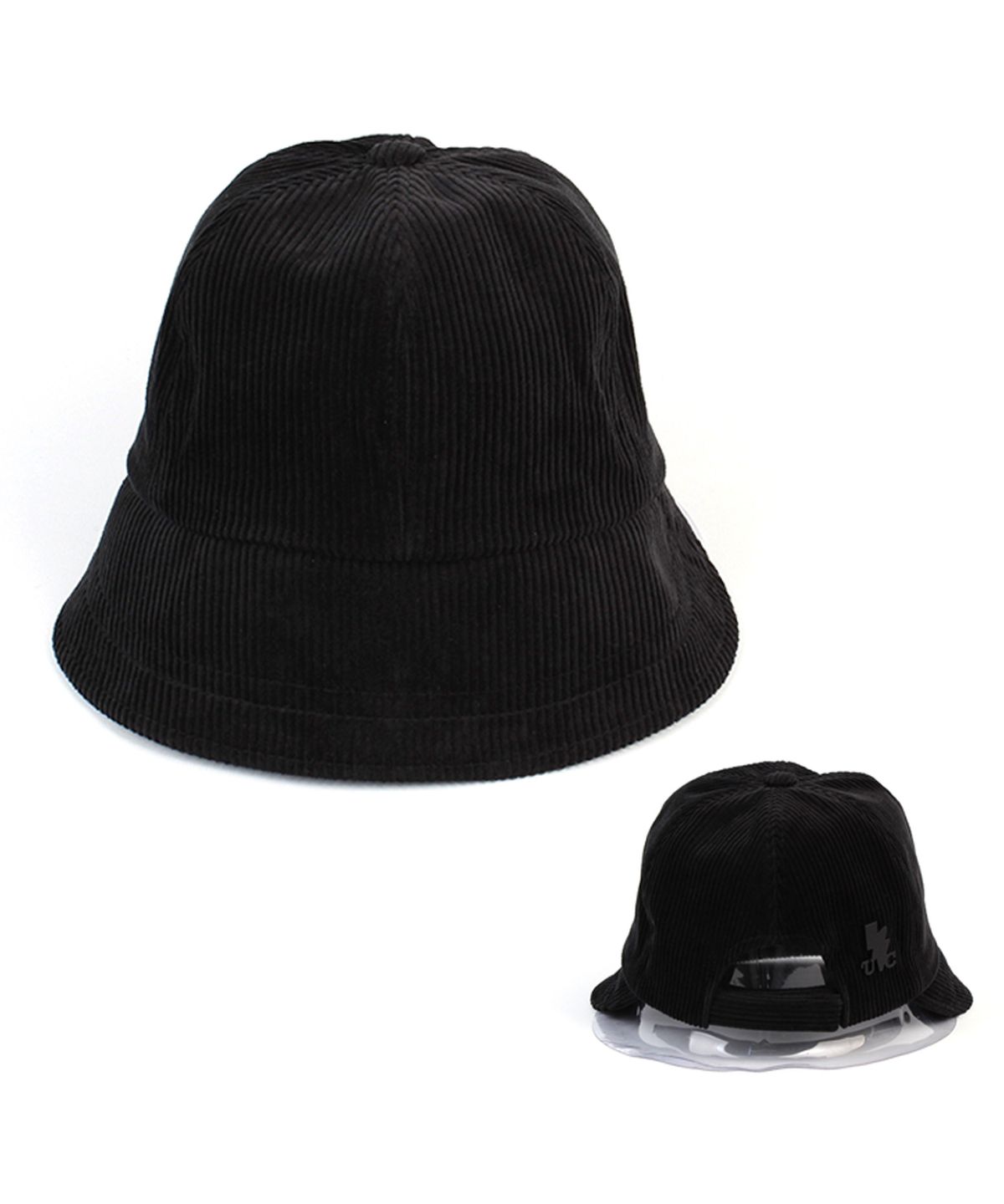유니버셜 케미스트리(UNIVERSAL CHEMISTRY) Backopen Black Corduroy Bucket Hat 코듀로이 버킷햇