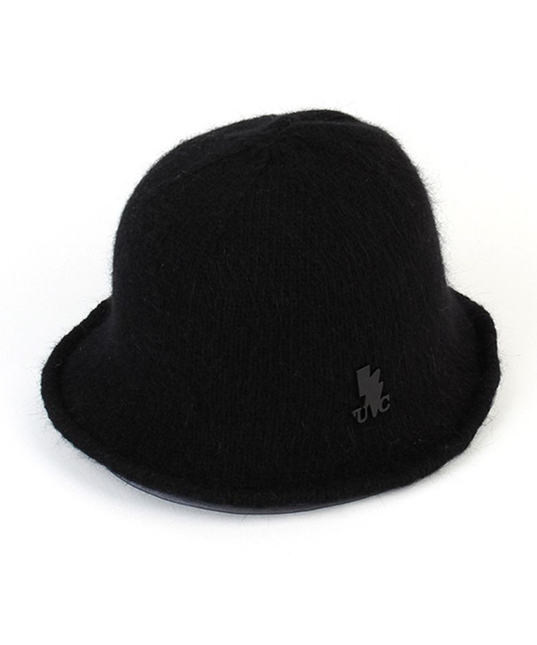 Angora Knit Black Wire Bucket Hat 앙고라 버킷햇