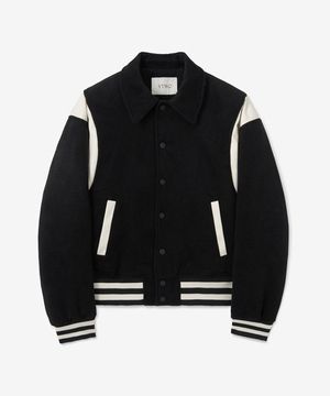 70227 울 바시티 자켓_블랙