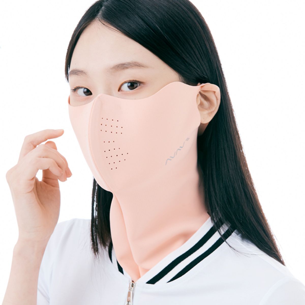 어베이브(AVAVE) 올인원가드 자외선차단 스포츠 골프 마스크 핑크 햇빛가리개 파크골프 스포츠 자전거 등산 러닝 마스크