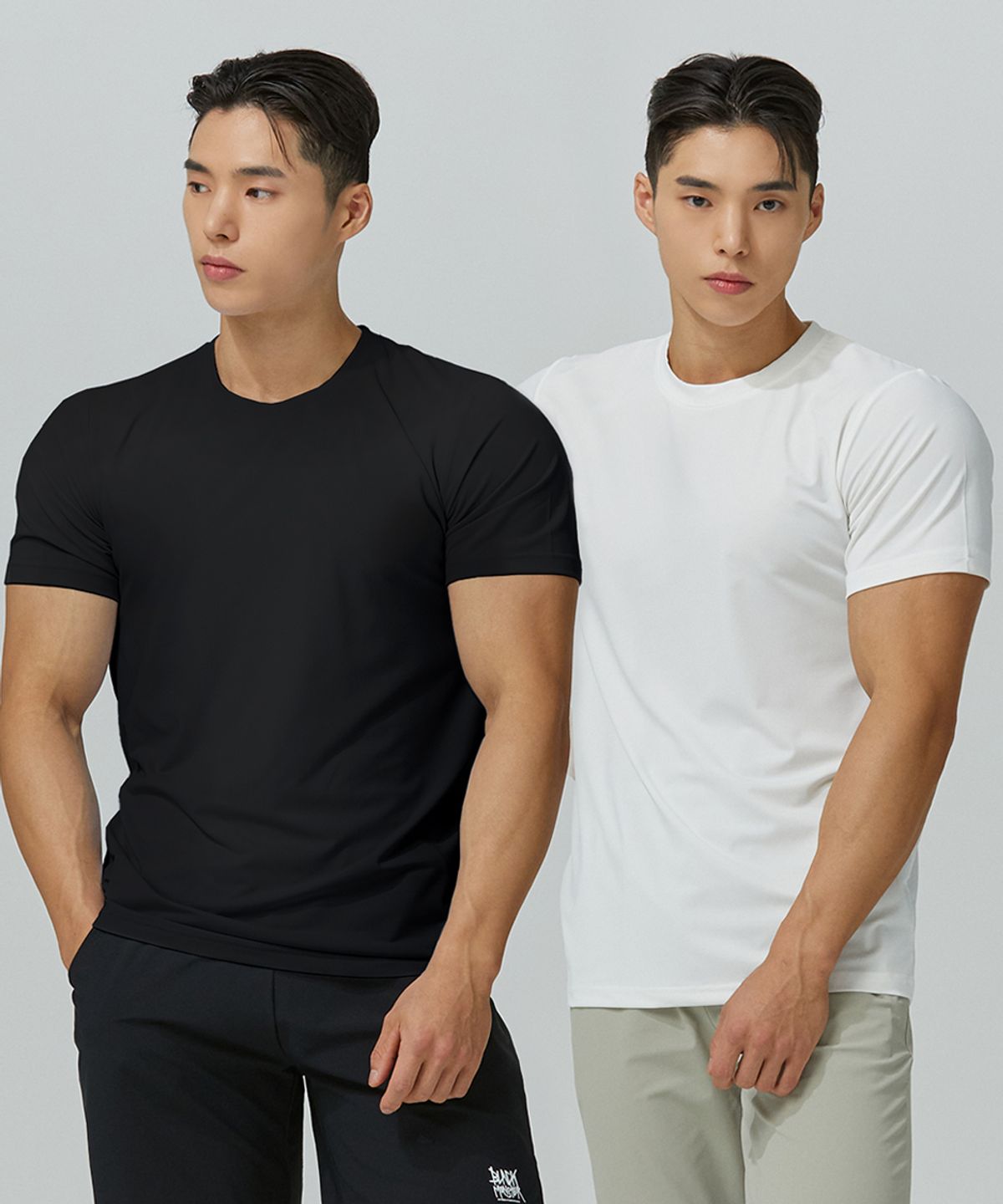 블랙몬스터핏(BLACK MONSTER FIT) [2PACK] 쿨베이스 기능성 에어 티셔츠 (3color) / BM230121