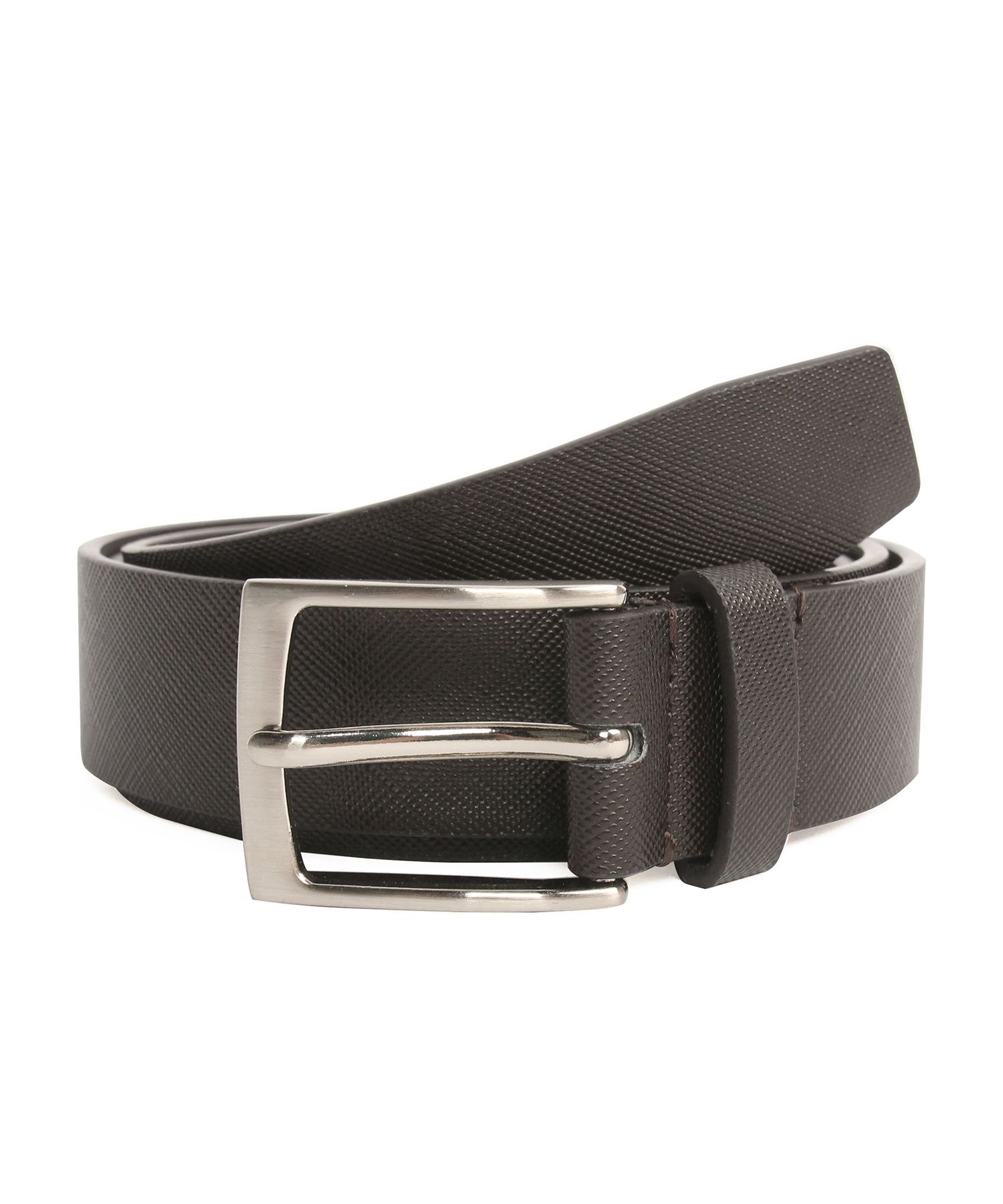 ●DOFFJASON● Minimal Square Hard Leather Belt Dark Brown DJ MUSINSA | DOFFJASON Minimal Square Hard Leather Belt (Dark