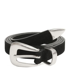 스웨이드 웨스턴 벨트 BLACK