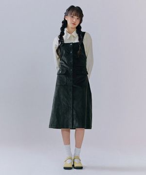 여성 코듀로이 뷔스띠에 원피스-CFRG6171C09
