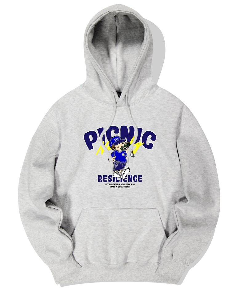 PICNIC BOY GRAPHIC 후드티 - 화이트