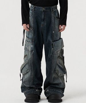 투페이스 멀티 카고 팬츠