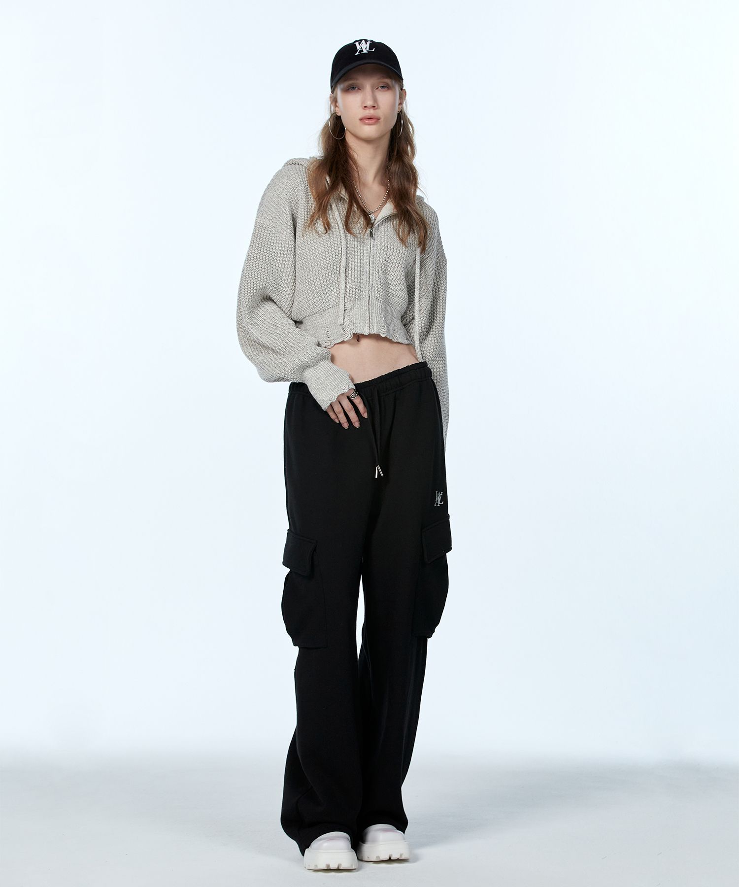 パンツ WOOALONG Pocket relax wide pants BLACK WL233JLP07UBLK MUSINSA | WOOALONG Pocket relax wide pants - BLACK