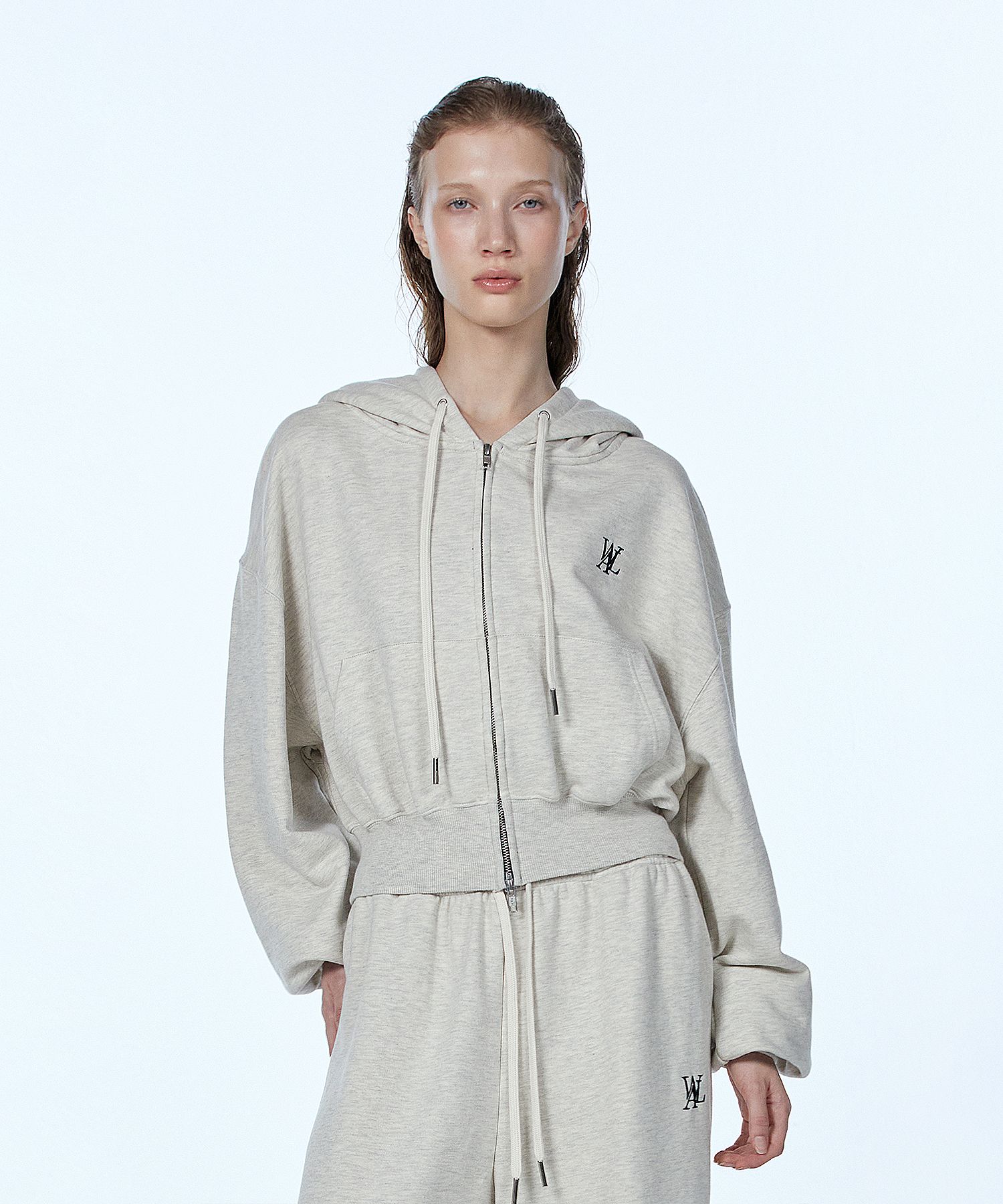 ジャケット WOOALONG Signature hood zipup OAT MEAL MUSINSA | WOOALONG (Napping)Signature hood zip-up - OAT MEAL