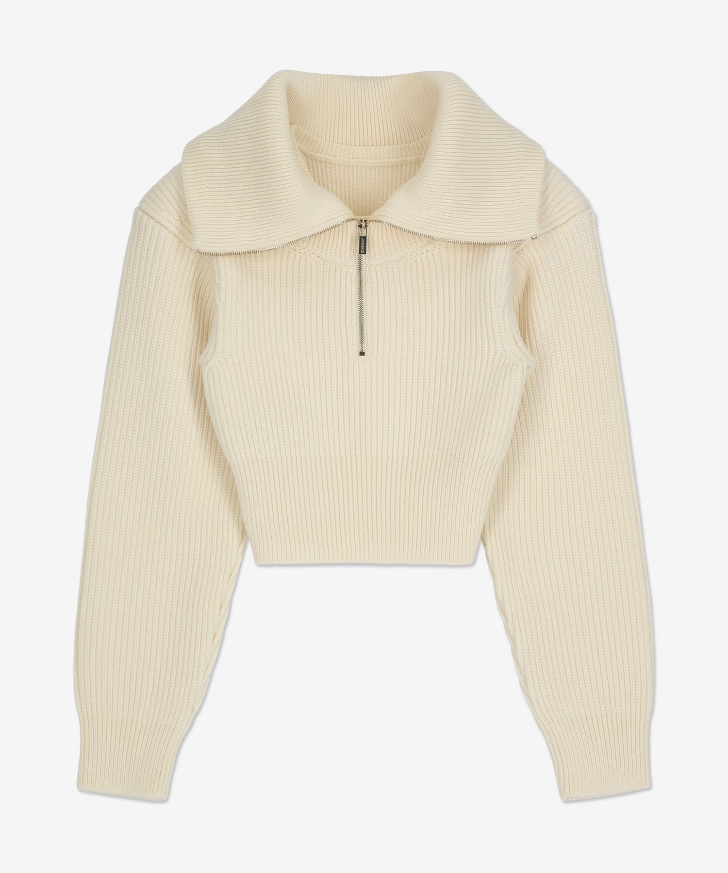 MUSINSA公式 | JACQUEMUS ラマイルハーフジップニット - クリーム 