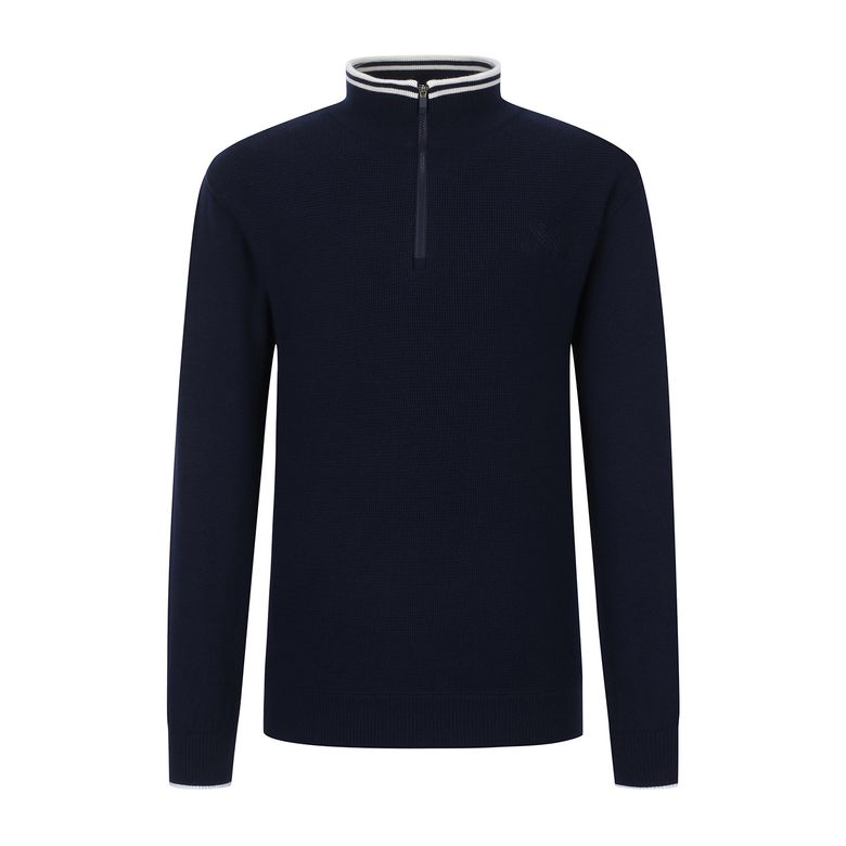 Half Zip-up Knit_Navy (Men)