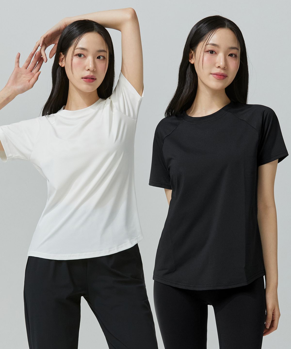 블랙몬스터핏(BLACK MONSTER FIT) [2PACK] 쿨베이스 기능성 라이트 티셔츠 (4color) / BM230120