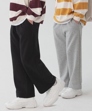 [2 PACK] 에센셜 세미 와이드 스웨트팬츠 (3color)