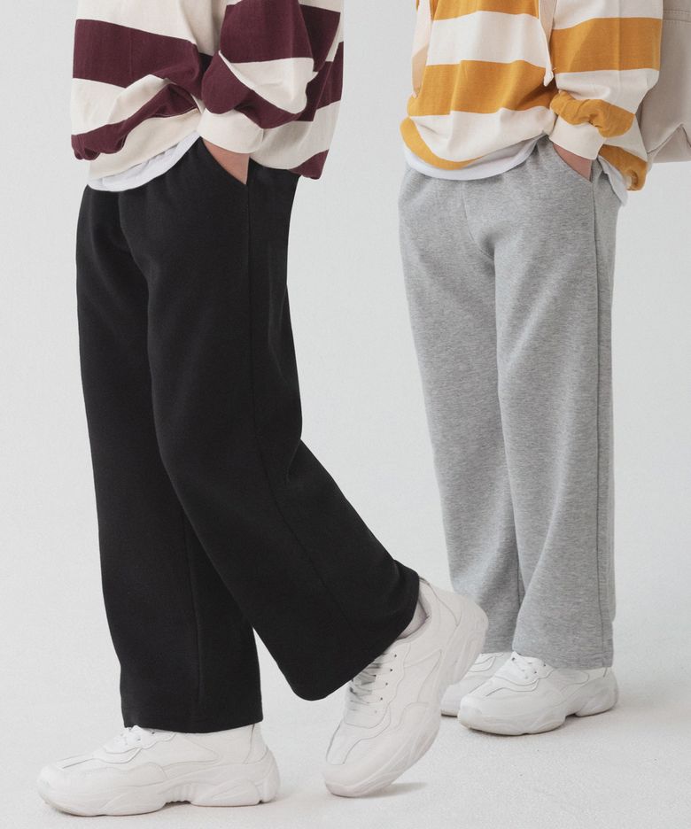 [2 PACK] 에센셜 세미 와이드 스웨트팬츠 (3color)