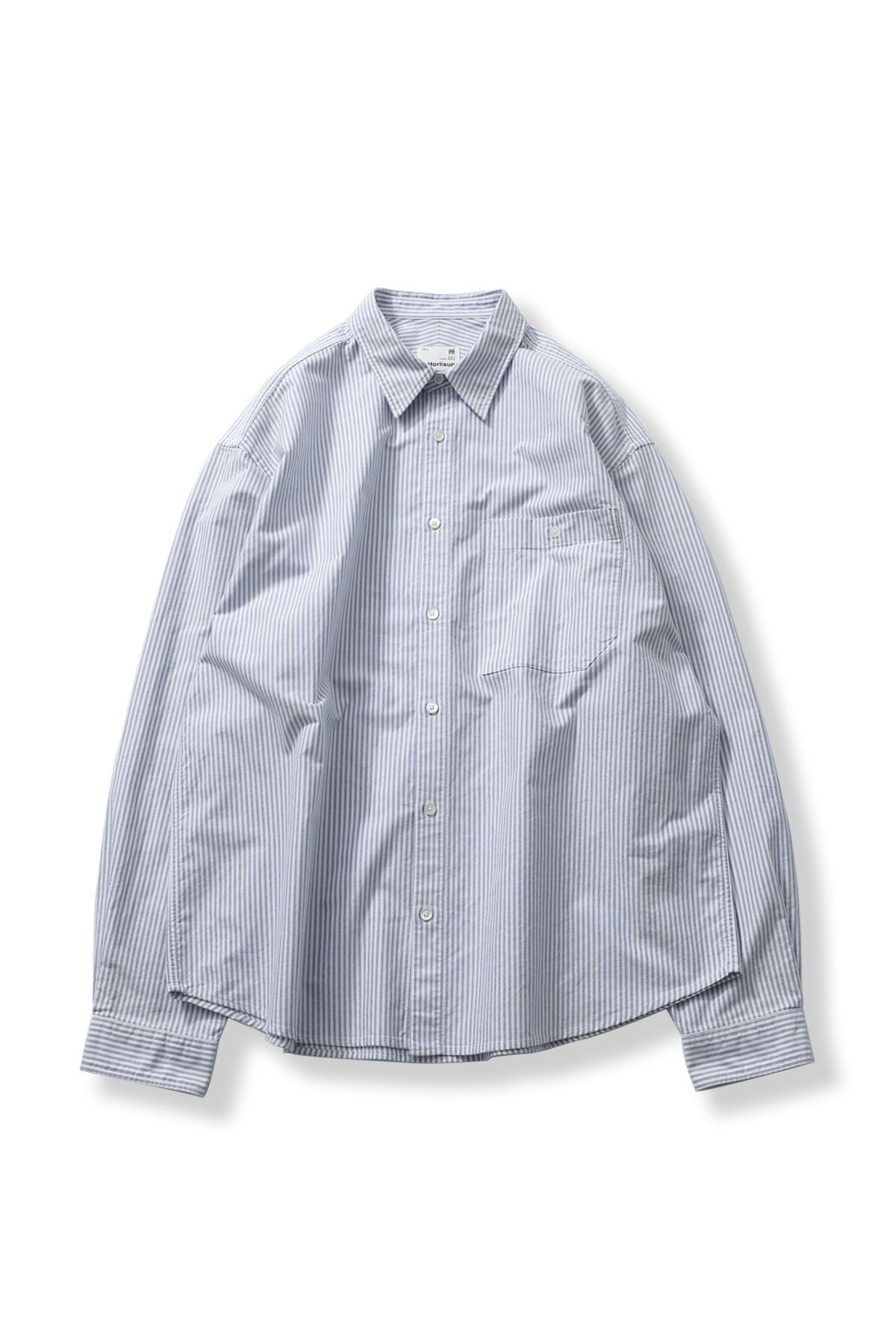 홀리선(HORLISUN) Jane Oxford Stripe Shirt Blue