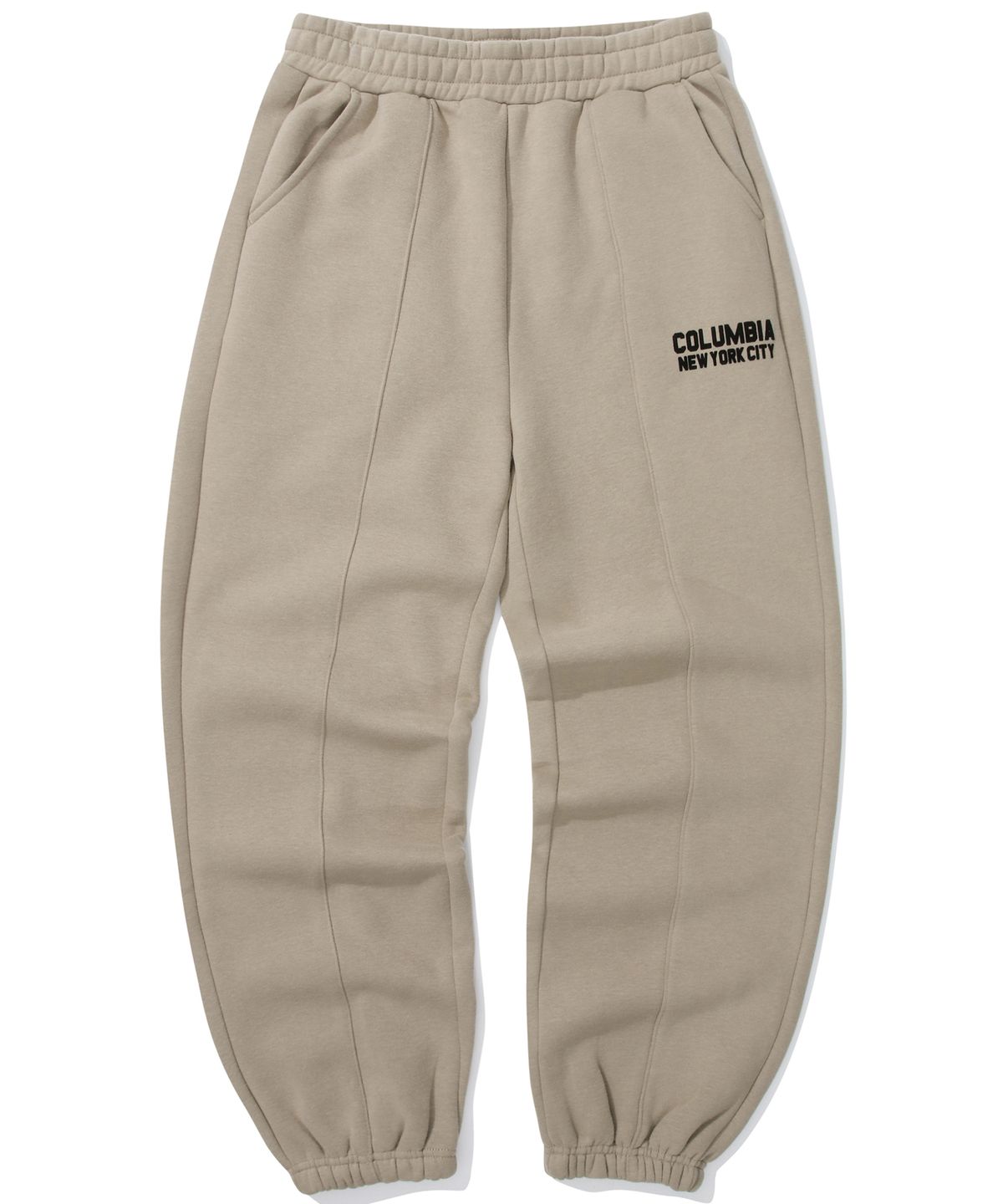 컬럼비아 유니버시티(COLUMBIA UNIVERSITY) NY BLACKSERIES LOOSE-FIT FLEECE SWEATPANTS 네추럴베이지
