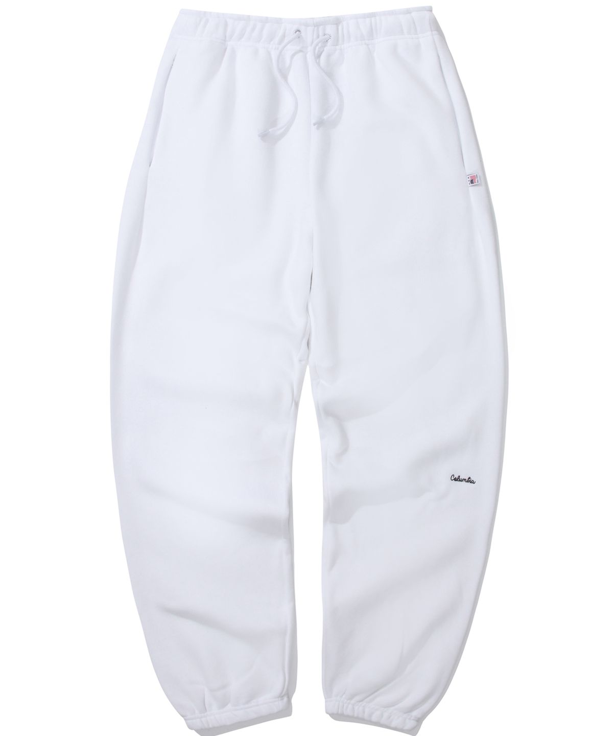 컬럼비아 유니버시티(COLUMBIA UNIVERSITY) CU CLASSIC LOGO LOOSE-FIT FLEECE SWEATPANTS 화이트