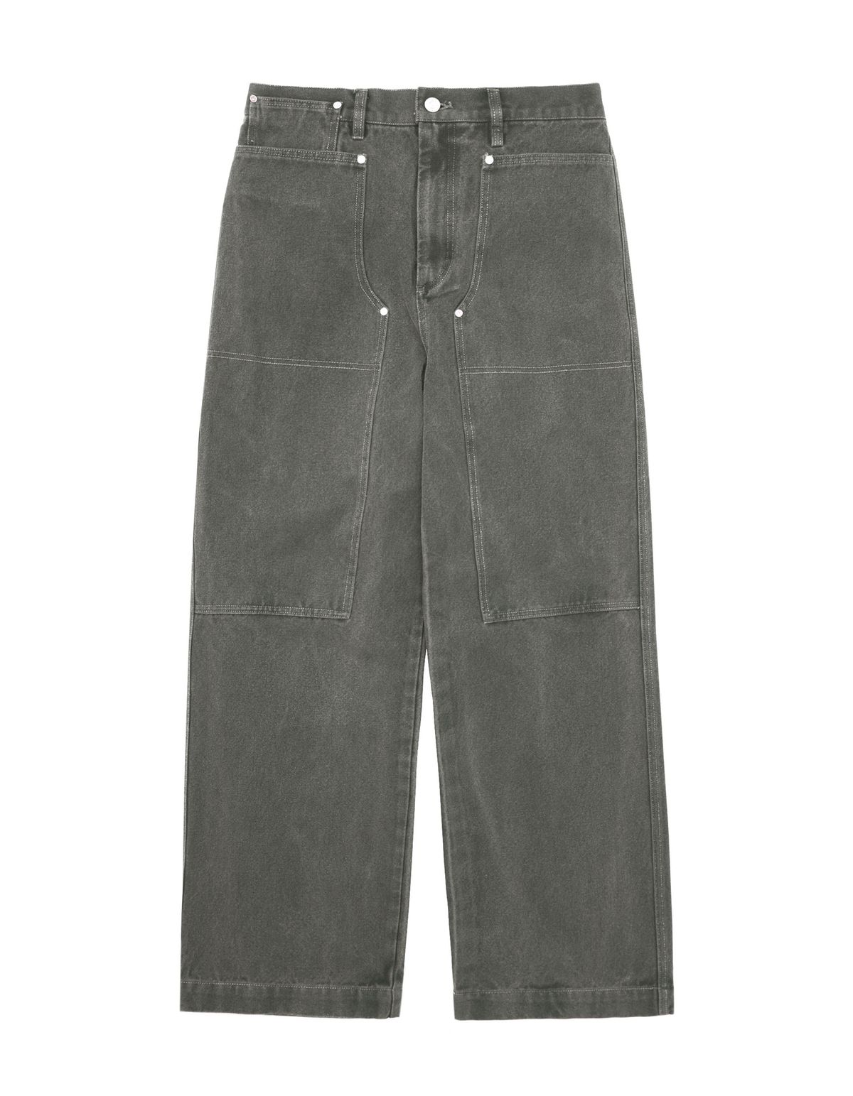 로어즈(LORES) Pigment Dyed Work Pants - Slate