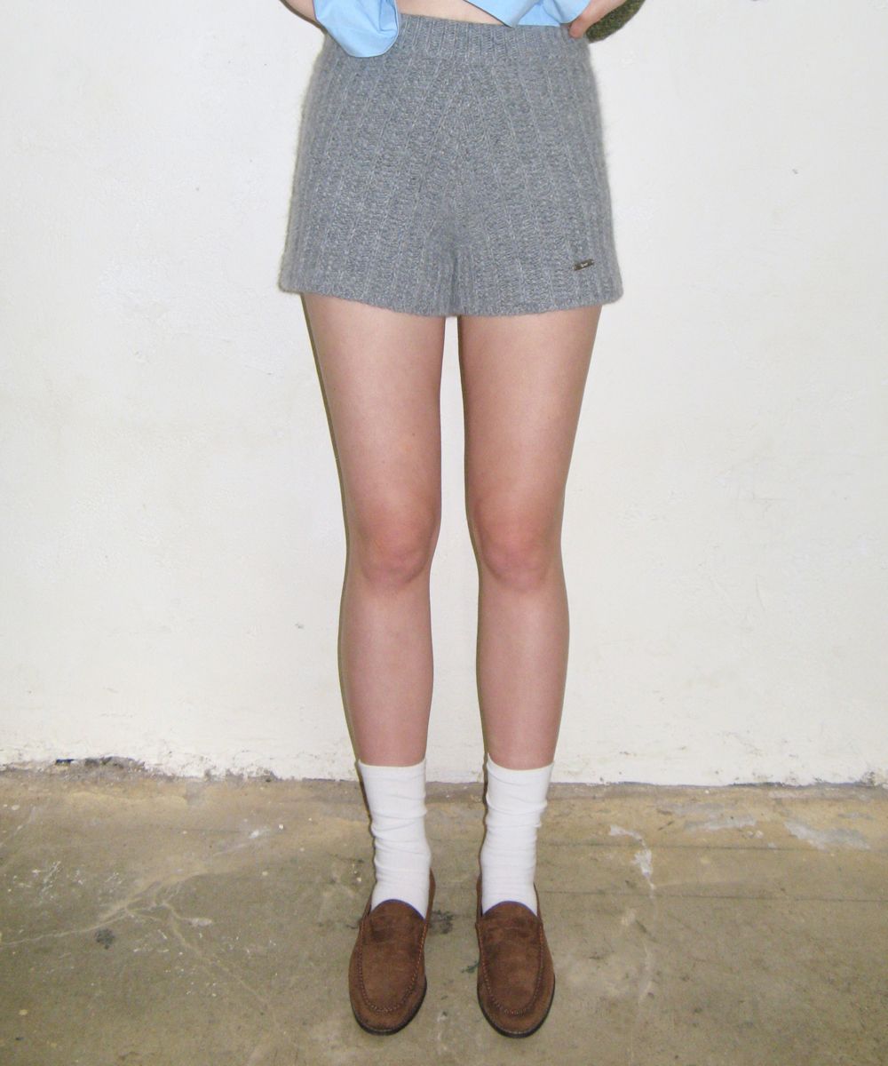 SINOON] ANGORA KNIT SHORTS (GREY) 正規品 韓国ブランド 韓国