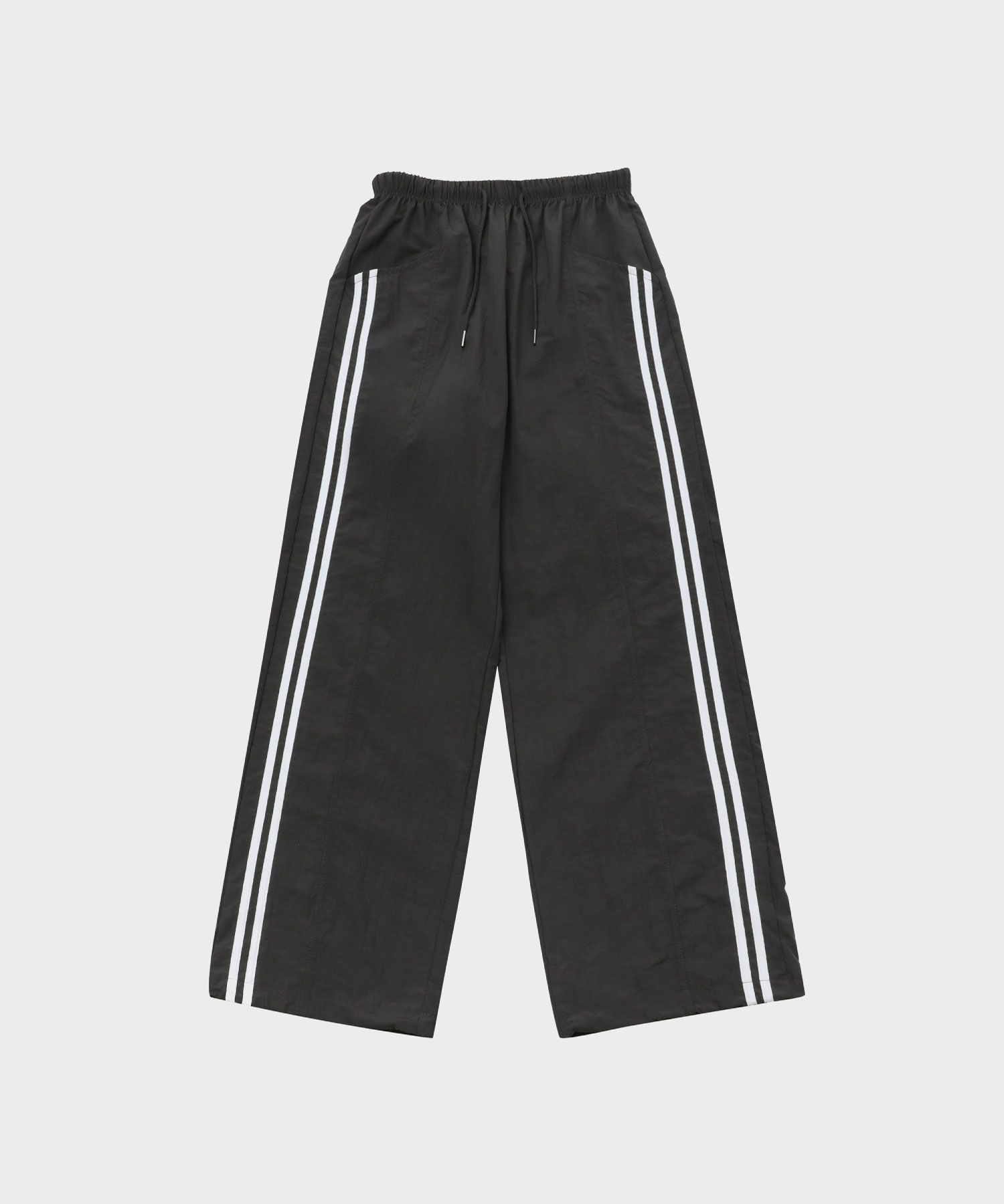 ◇SLOW RECORD HOUSE◇ Nylon side snap pants black MUSINSA | SLOW RECORD HOUSE Side track nylon pants_Charcoal