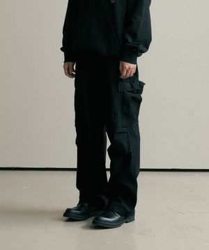 Battle dress uniform cargo pants (black)