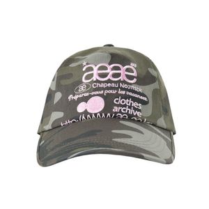 WEB LOGO CAMO 5 PANNEL CAP - [GREEN]