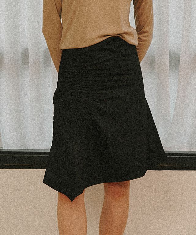 スカート RONRON SMOCKING UNBALANCE SKIRT BMY635 MUSINSA | RONRON SMOCKING UNBALANCE SKIRT KHAKI