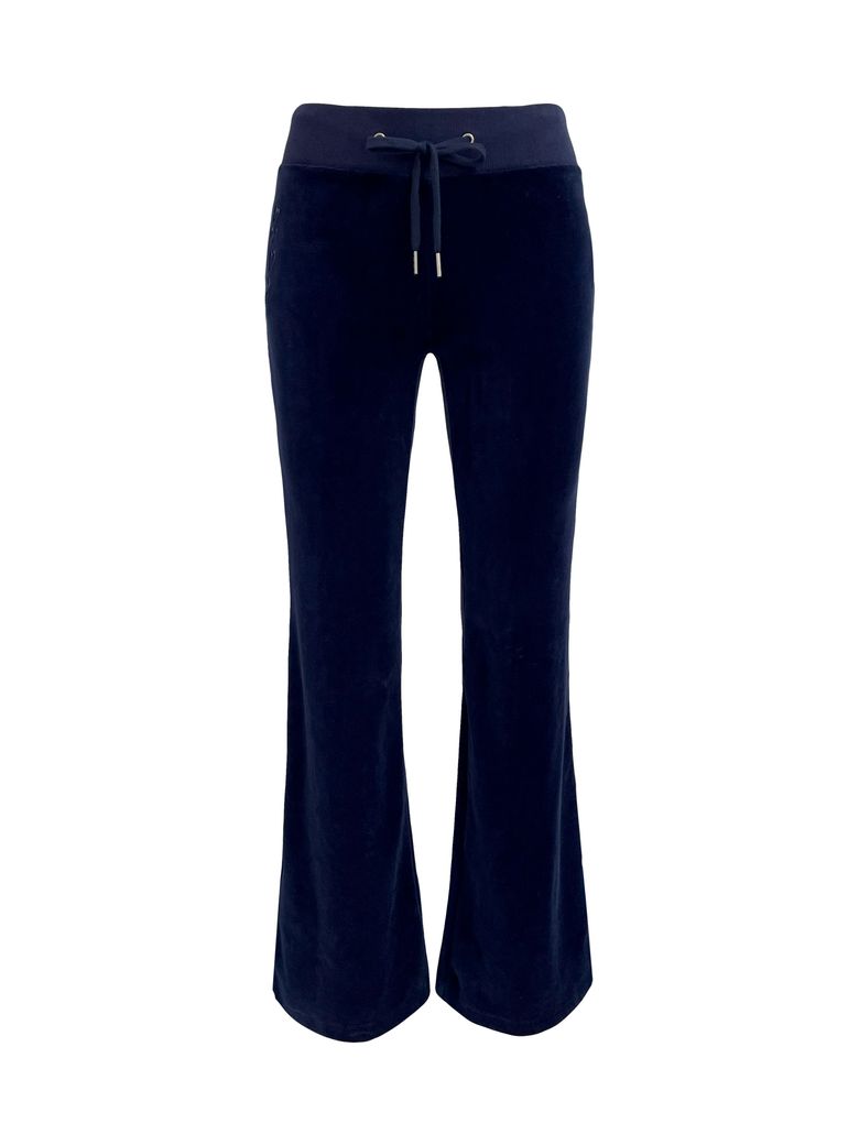 Signature Velvet Trackpants Navy