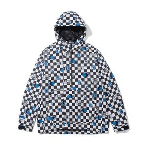 [제로그램 X 원라이프 콜라보] NICE PLANET 체커보드 더블 자켓 블랙
