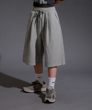 버뮤다 핀턱 오버핏 하프팬츠 4colors