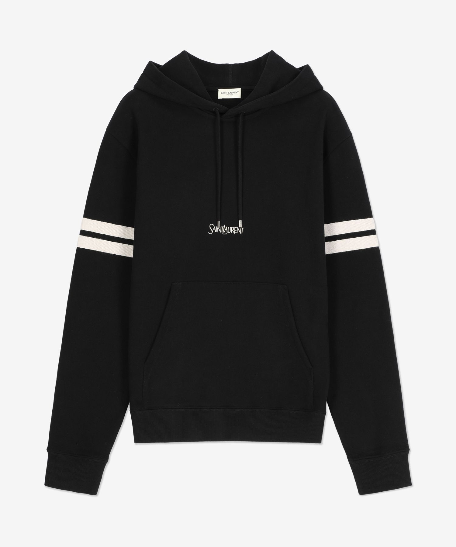 Saint Laurent フーディー Saint Laurent Distressed Knitted Hoodie | Black | FARFETCH GE