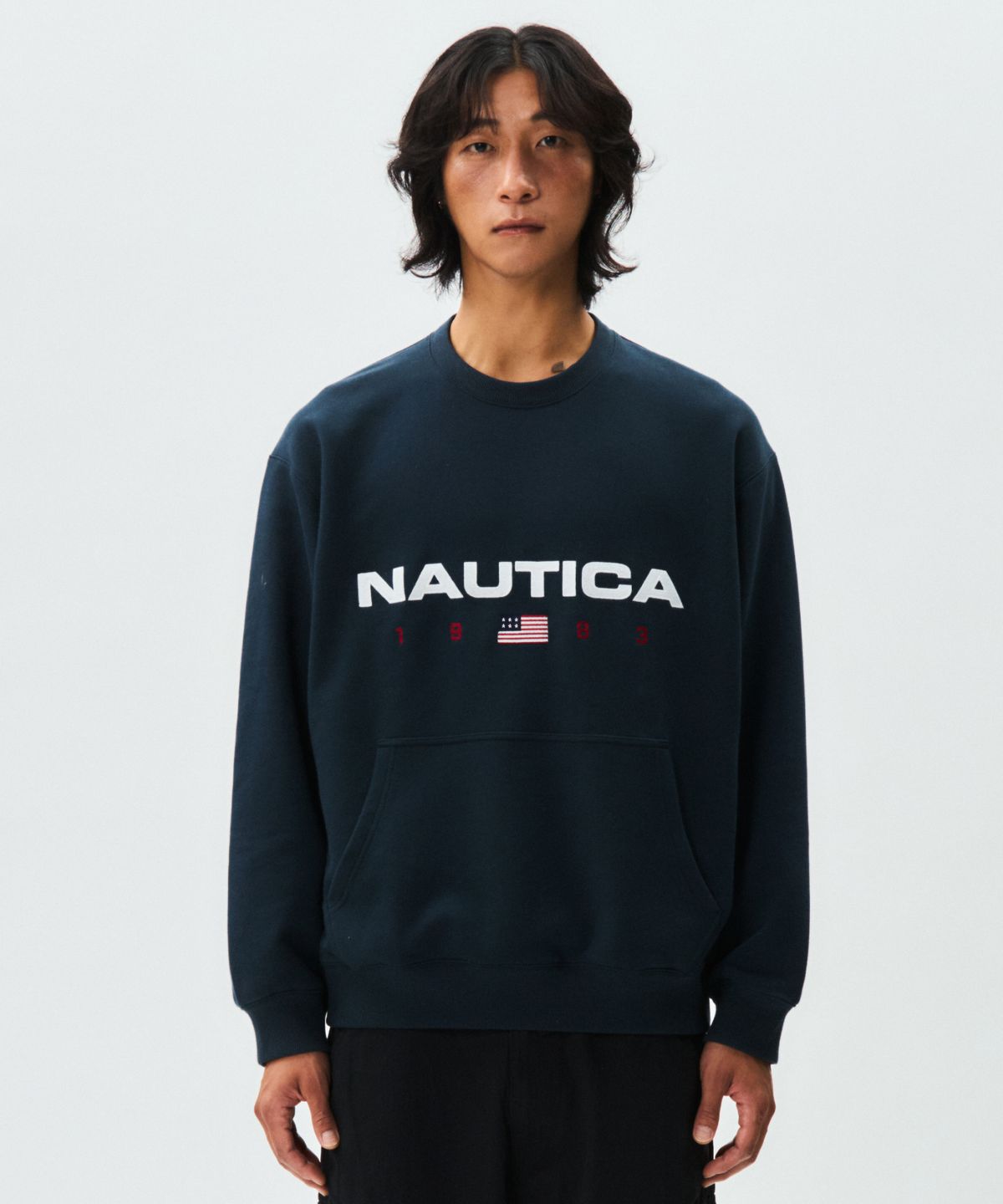 노티카(NAUTICA) 83플래그 스웨트셔츠(네이비) NSW4625NAZ