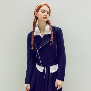 DD_Punk girl irregular zip up jacket