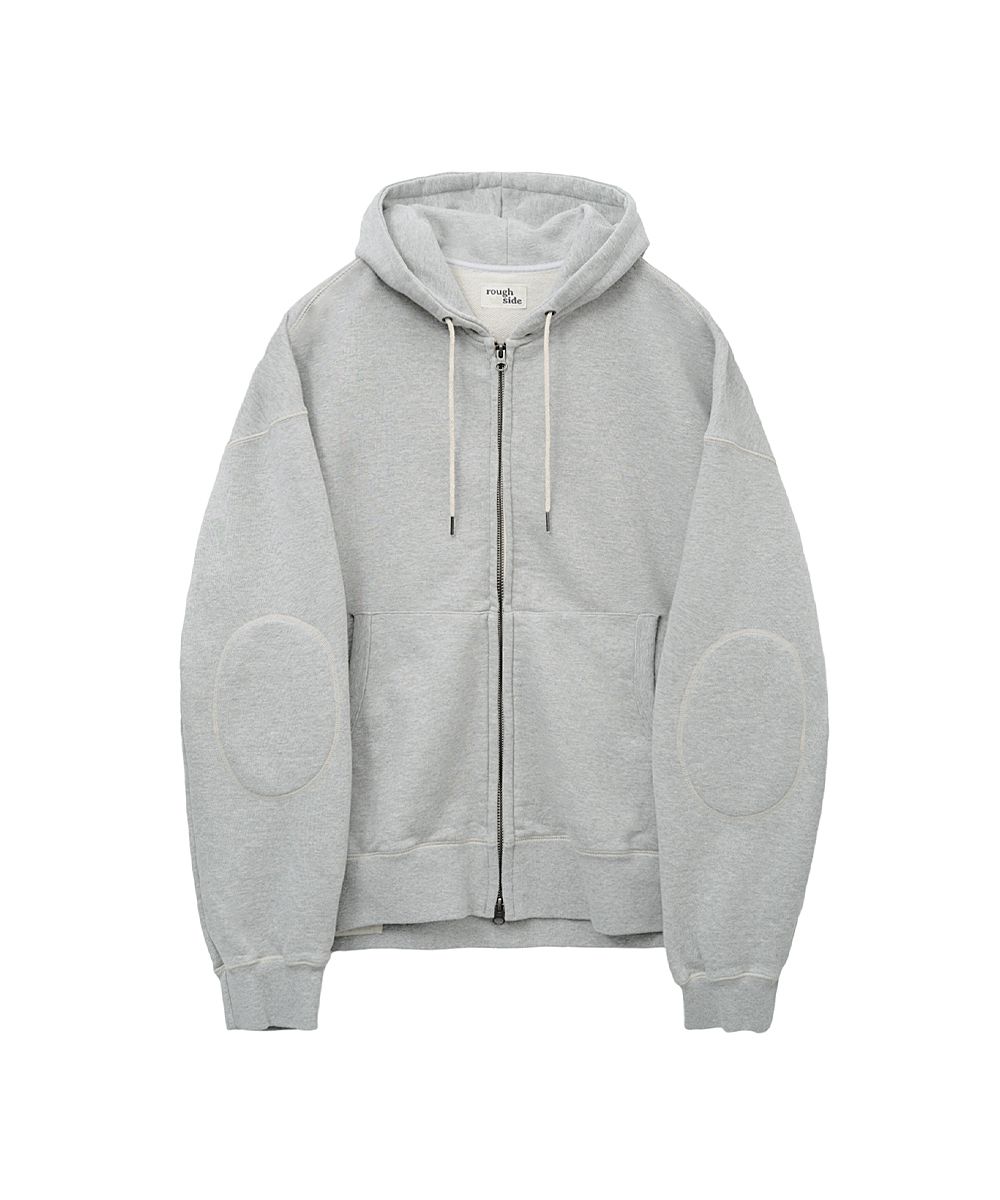 MUSINSA公式 | ROUGH SIDE Oversized Zip Up Hoodie M.Grey