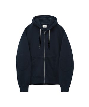 Oversized Zip Up Hoodie Navy
