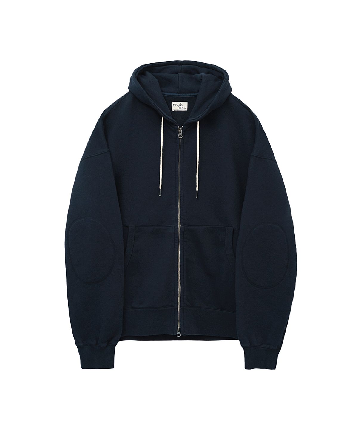 러프사이드(ROUGHSIDE) Oversized Zip Up Hoodie Navy