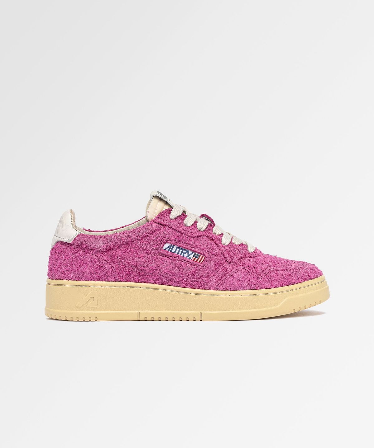 오트리(AUTRY) 메달리스트 스니커즈 in hairy suede fuchsia