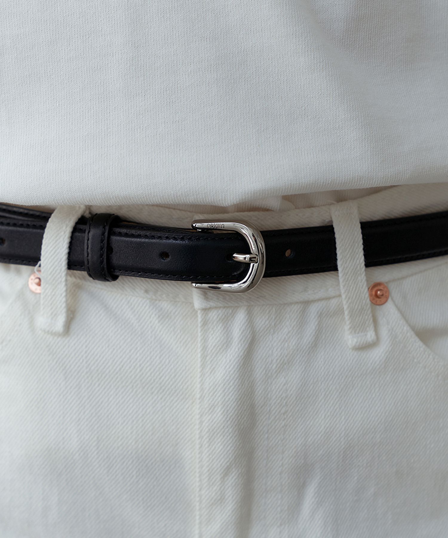 Basic leather belt