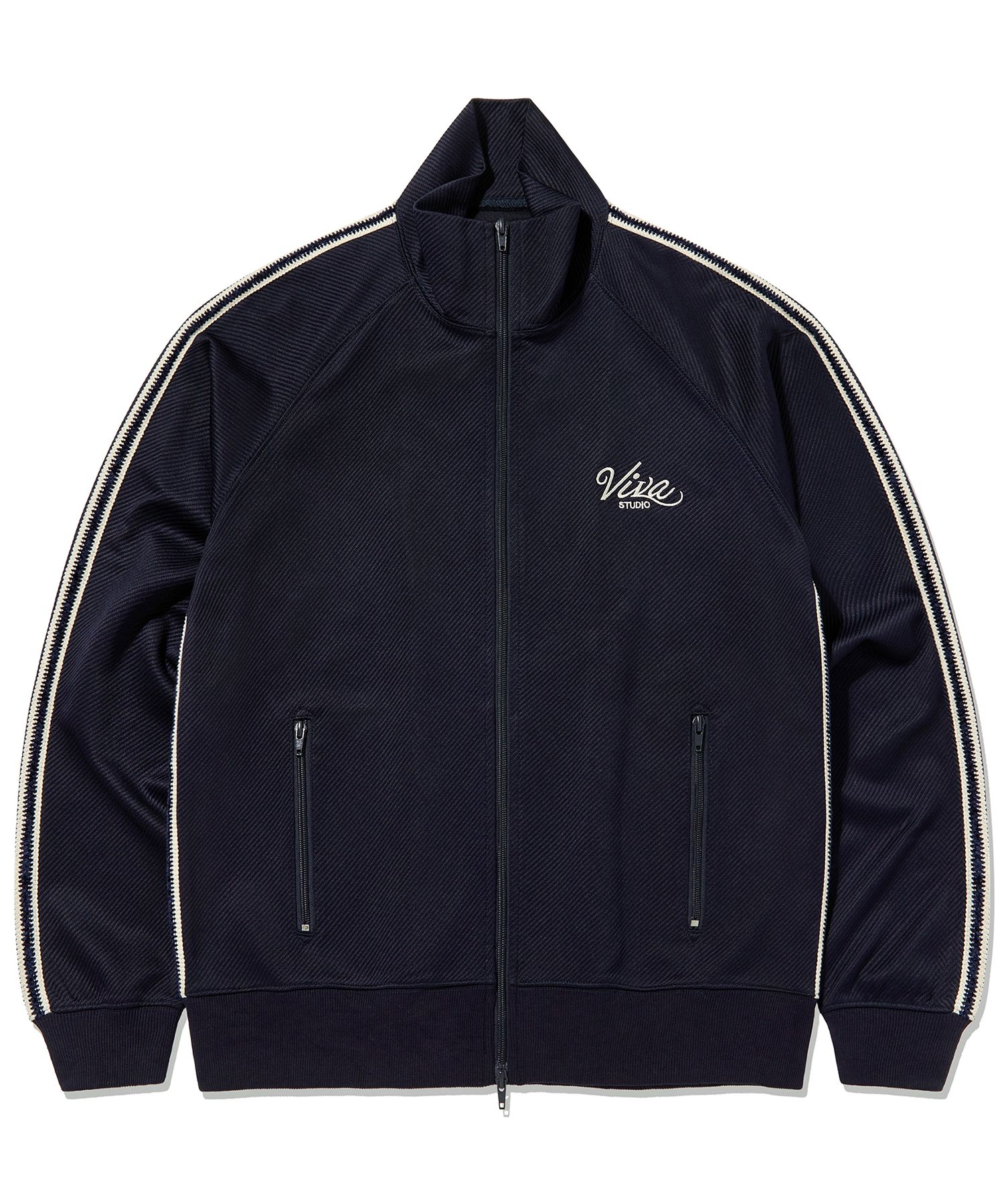 MUSINSA | VIVASTUDIO TWILL TRACK JACKET [NAVY]