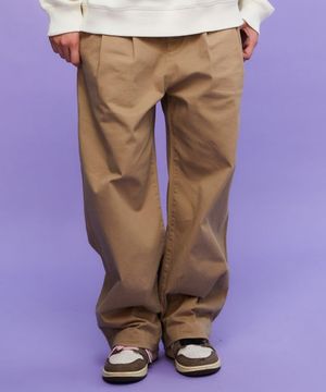 코튼 와이드 벌룬 팬츠 BEIGE