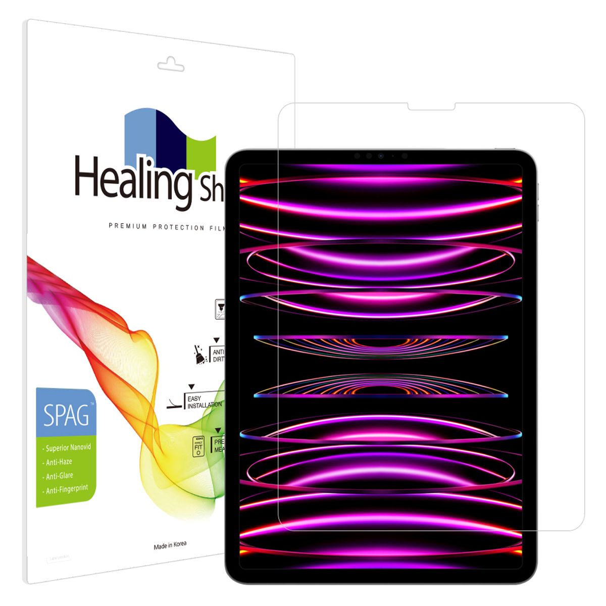 힐링쉴드(HEALINGSHIELD) 아이패드 프로 6세대 5세대 4세대 12.9 슈페리어 저반사 액정보호필름
