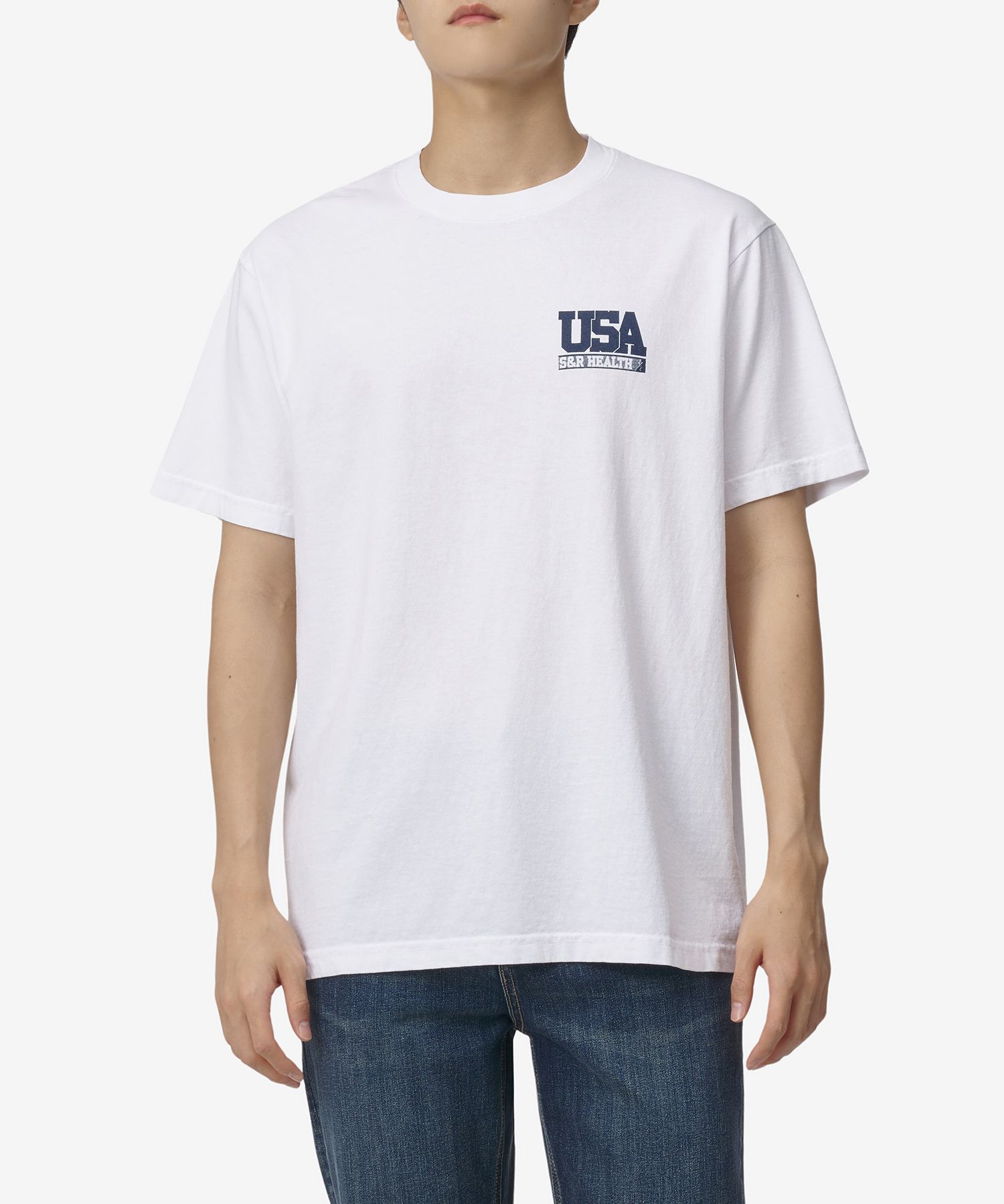 ★Sporty & Rich★ Team USA Short Sleeve T-Shirt White TS883W MUSINSA公式 | SPORTY&RICH Team USA Short-sleeved T-shirt