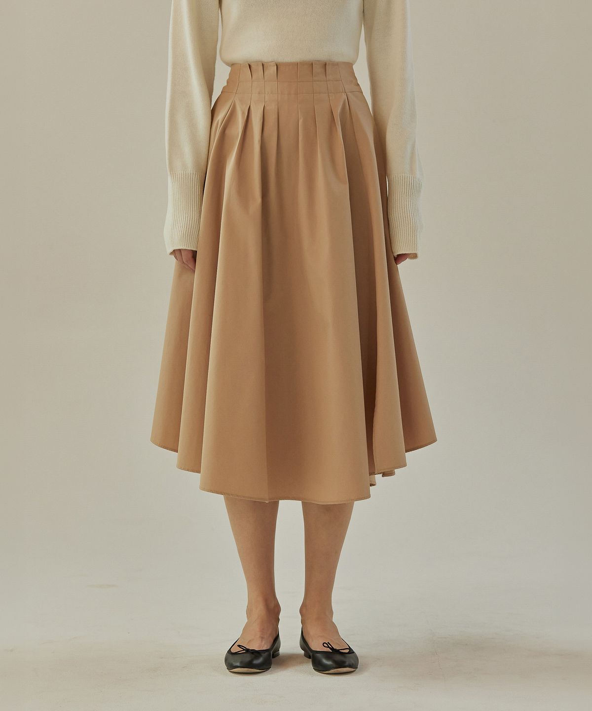 망고매니플리즈(MANGO MANY PLEASE) CURLY FLARE SKIRT (2colors)